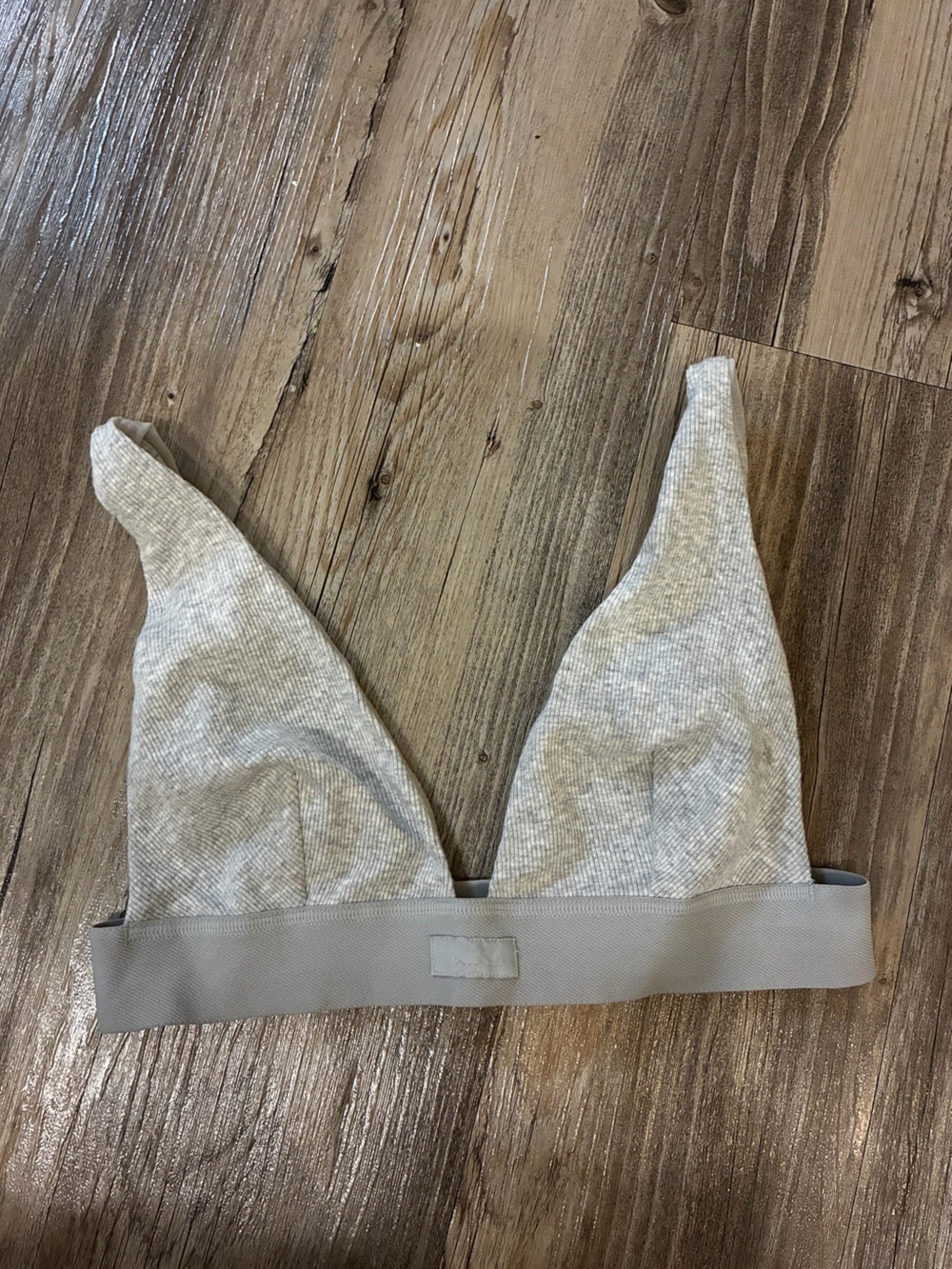 SKIMS Cotton Rib Plunge Bralette - Picture 4 of 9